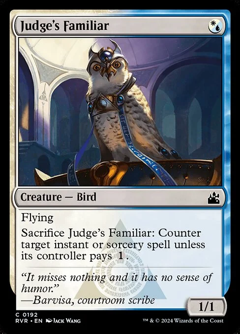 Judge's Familiar, carta Magic di tipo Creature — Bird illustrata da Jack Wang