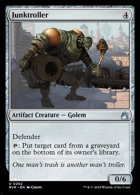 Junktroller, carta Magic di tipo Artifact Creature — Golem illustrata da Chippy