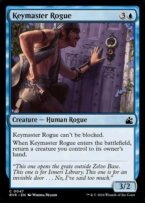 Keymaster Rogue, carta Magic di tipo Creature — Human Rogue illustrata da Winona Nelson