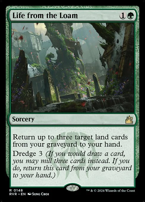 Life from the Loam, carta Magic di tipo Sorcery illustrata da Sung Choi