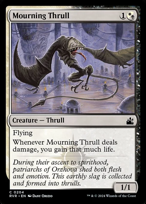 Mourning Thrull, carta Magic di tipo Creature — Thrull illustrata da Dany Orizio