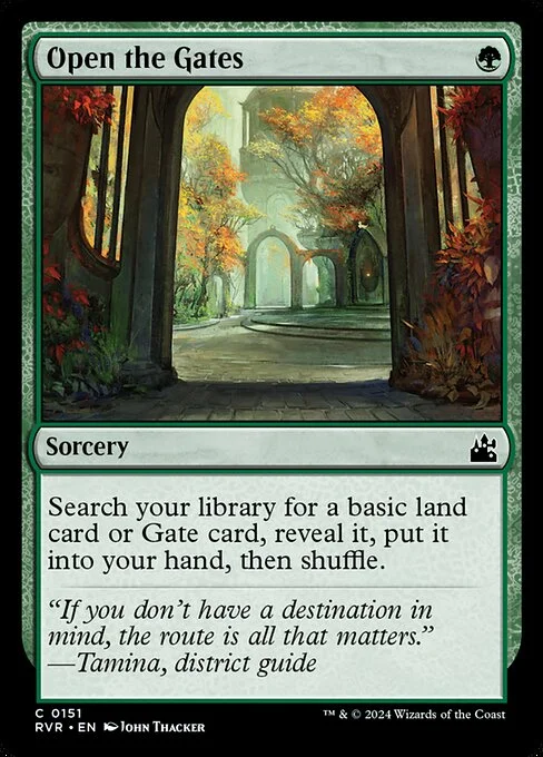 Open the Gates, carta Magic di tipo Sorcery illustrata da John Thacker