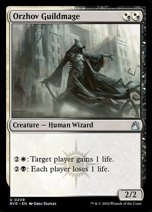 Orzhov Guildmage, carta Magic di tipo Creature — Human Wizard illustrata da Greg Staples