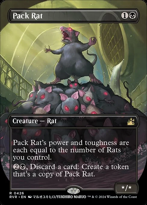 Pack Rat, carta Magic di tipo Creature — Rat illustrata da Yukihiro Maruo