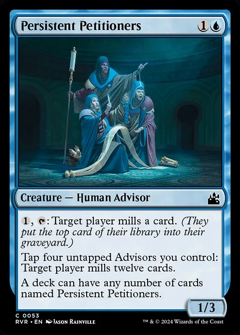 Persistent Petitioners, carta Magic di tipo Creature — Human Advisor illustrata da Jason Rainville