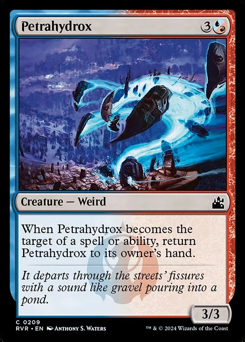 Petrahydrox, carta Magic di tipo Creature — Weird illustrata da Anthony S. Waters