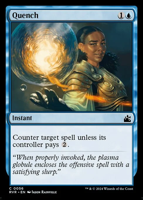 Quench, carta Magic di tipo Instant illustrata da Jason Rainville