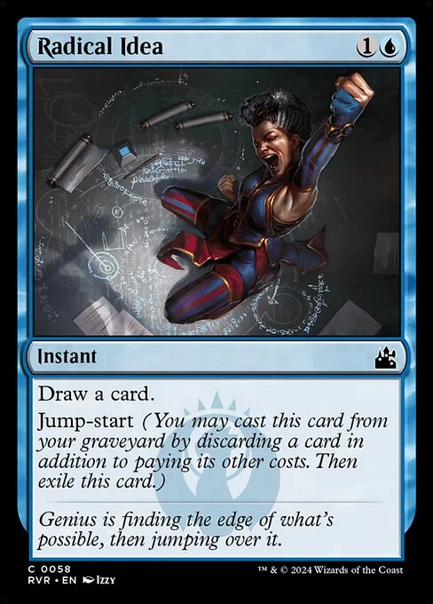 Radical Idea, carta Magic di tipo Instant illustrata da Izzy