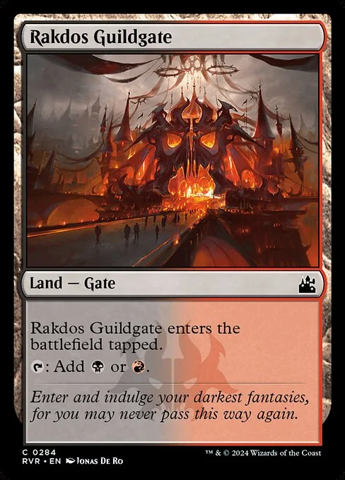 Rakdos Guildgate, carta Magic di tipo Land — Gate illustrata da Jonas De Ro