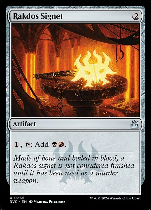 Rakdos Signet, carta Magic di tipo Artifact illustrata da Martina Pilcerova