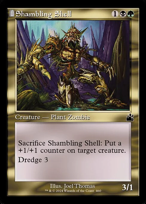 Shambling Shell, carta Magic di tipo Creature — Plant Zombie illustrata da Joel Thomas