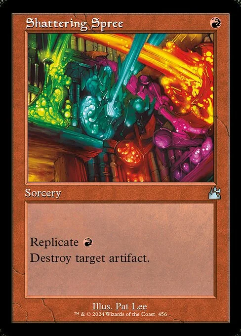 Shattering Spree, carta Magic di tipo Sorcery illustrata da Pat Lee