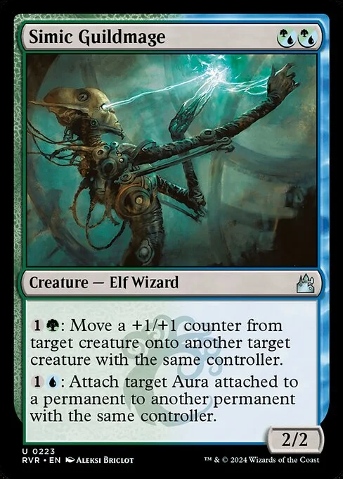 Simic Guildmage, carta Magic di tipo Creature — Elf Wizard illustrata da Aleksi Briclot