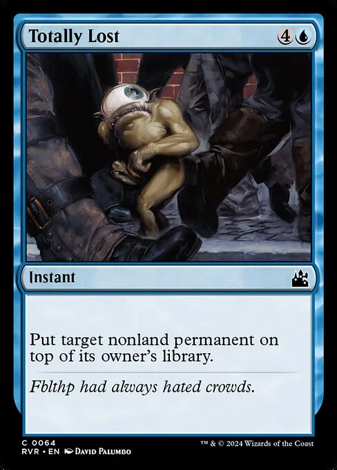 Totally Lost, carta Magic di tipo Instant illustrata da David Palumbo