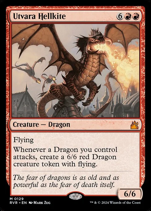 Utvara Hellkite, carta Magic di tipo Creature — Dragon illustrata da Mark Zug