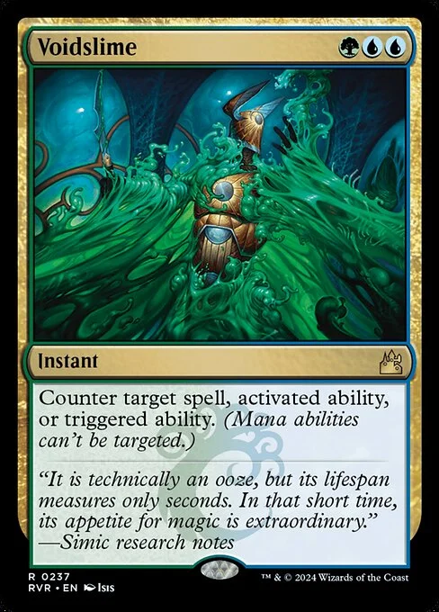 Voidslime, carta Magic di tipo Instant illustrata da Isis