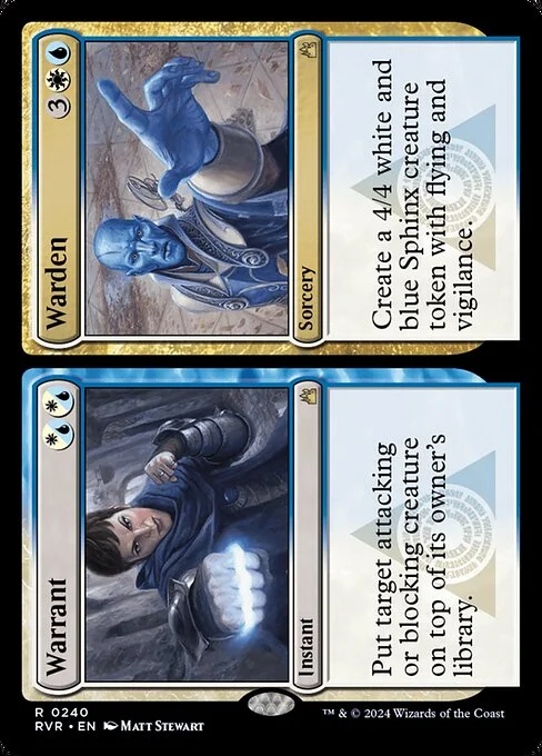 Warrant // Warden, carta Magic di tipo Instant // Sorcery illustrata da Matt Stewart