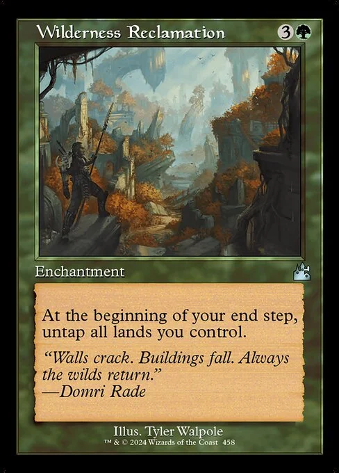 Wilderness Reclamation, carta Magic di tipo Enchantment illustrata da Tyler Walpole