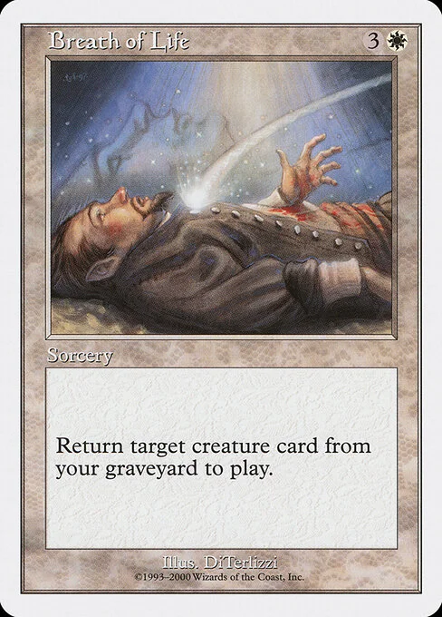 Breath of Life, carta Magic di tipo Sorcery illustrata da DiTerlizzi