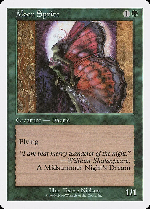 Moon Sprite, carta Magic di tipo Creature — Faerie illustrata da Terese Nielsen