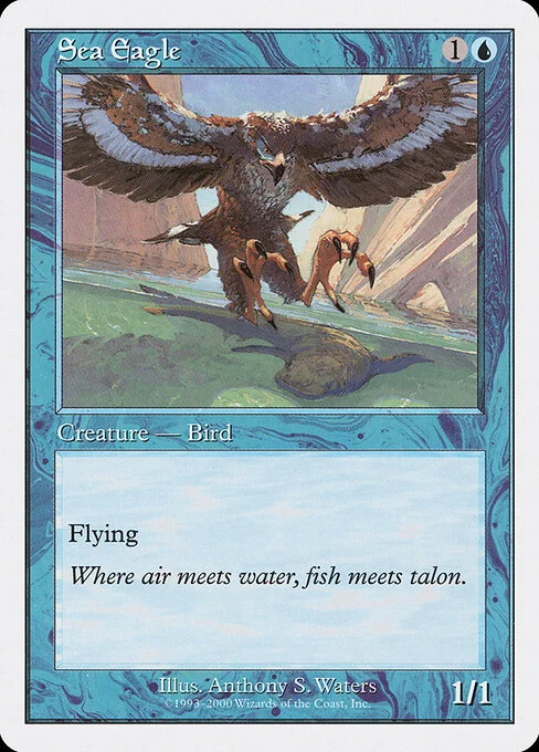 Sea Eagle, carta Magic di tipo Creature — Bird illustrata da Anthony S. Waters
