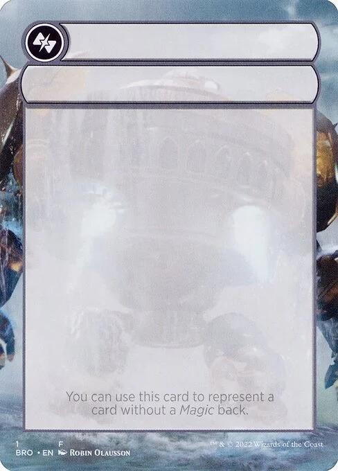 Double-Faced Substitute Card, carta Magic di tipo Card illustrata da Robin Olausson