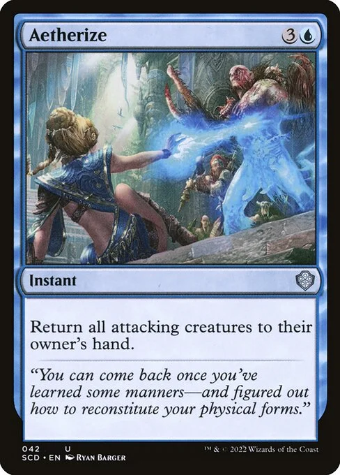 Aetherize, carta Magic di tipo Instant illustrata da Ryan Barger