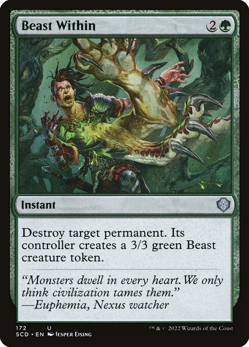 Beast Within, carta Magic di tipo Instant illustrata da Jesper Ejsing
