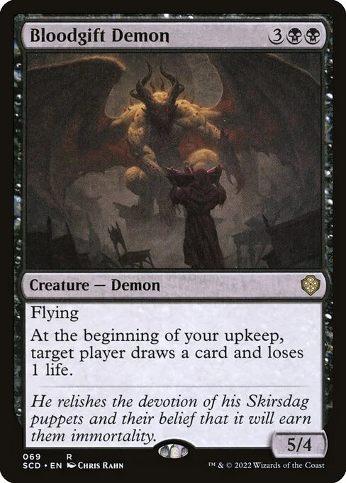 Bloodgift Demon, carta Magic di tipo Creature — Demon illustrata da Chris Rahn