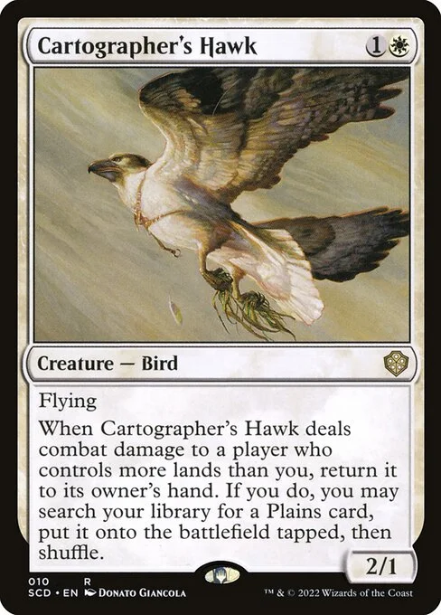 Cartographer's Hawk, carta Magic di tipo Creature — Bird illustrata da Donato Giancola