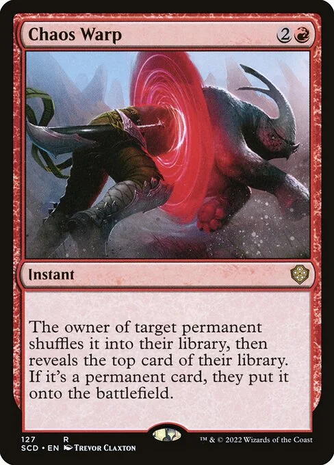 Chaos Warp, carta Magic di tipo Instant illustrata da Trevor Claxton