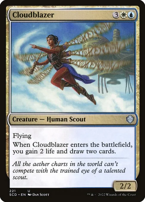Cloudblazer, carta Magic di tipo Creature — Human Scout illustrata da Dan Murayama Scott
