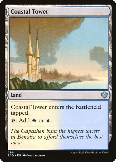 Coastal Tower, carta Magic di tipo Land illustrata da Don Hazeltine