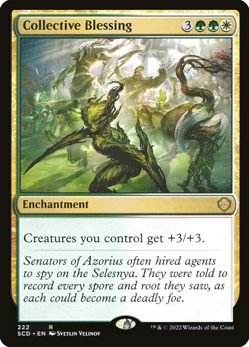 Collective Blessing, carta Magic di tipo Enchantment illustrata da Svetlin Velinov