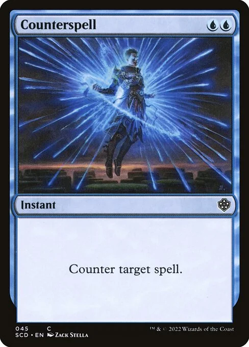 Counterspell, carta Magic di tipo Instant illustrata da Zack Stella