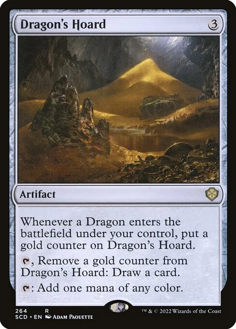 Dragon's Hoard, carta Magic di tipo Artifact illustrata da Adam Paquette
