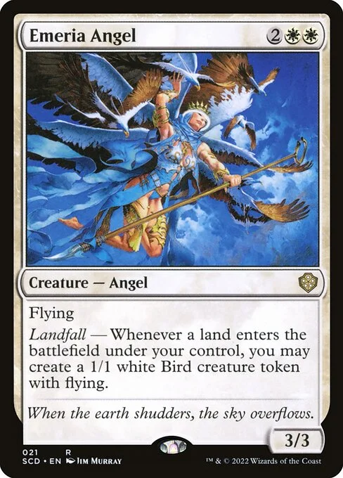 Emeria Angel, carta Magic di tipo Creature — Angel illustrata da Jim Murray