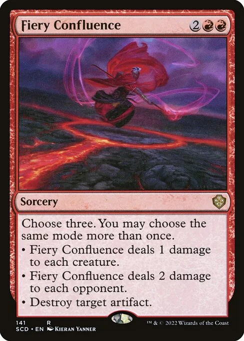 Fiery Confluence, carta Magic di tipo Sorcery illustrata da Kieran Yanner