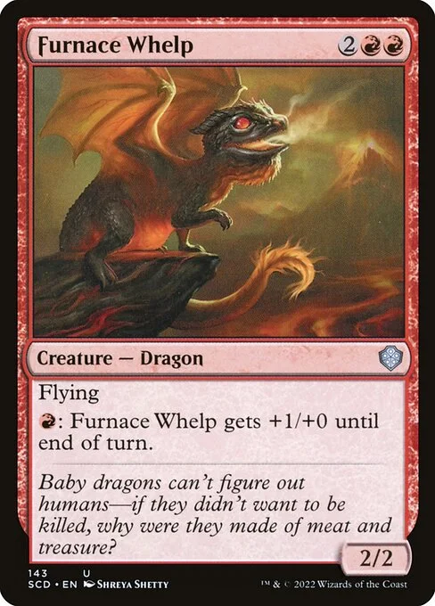 Furnace Whelp, carta Magic di tipo Creature — Dragon illustrata da Shreya Shetty