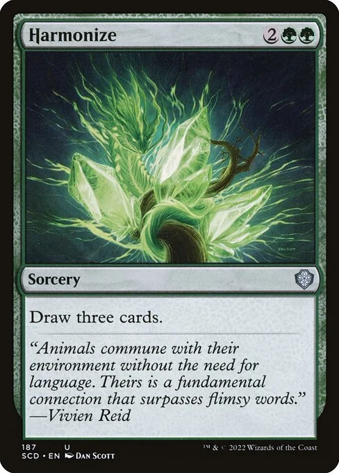 Harmonize, carta Magic di tipo Sorcery illustrata da Dan Murayama Scott