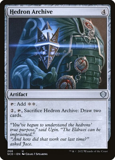Hedron Archive, carta Magic di tipo Artifact illustrata da Craig J Spearing