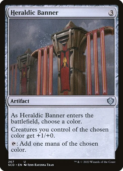 Heraldic Banner, carta Magic di tipo Artifact illustrata da Ravenna Tran