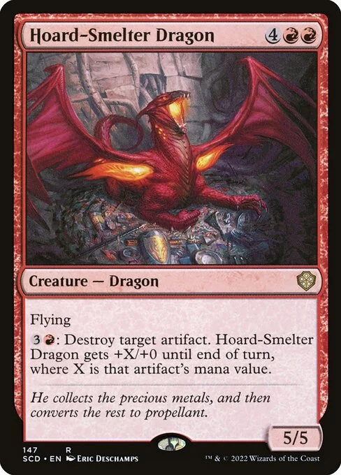 Hoard-Smelter Dragon, carta Magic di tipo Creature — Dragon illustrata da Eric Deschamps