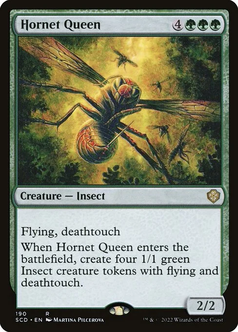 Hornet Queen, carta Magic di tipo Creature — Insect illustrata da Martina Pilcerova