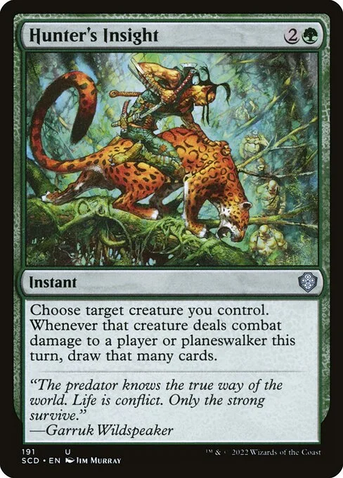 Hunter's Insight, carta Magic di tipo Instant illustrata da Jim Murray
