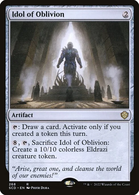 Idol of Oblivion, carta Magic di tipo Artifact illustrata da Piotr Dura