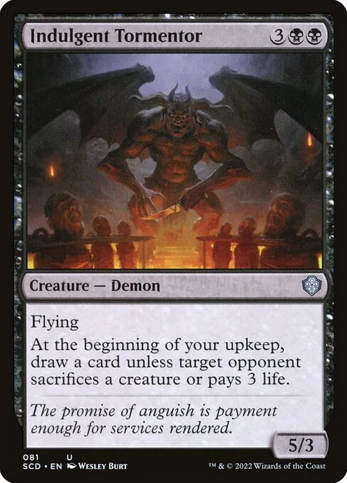 Indulgent Tormentor, carta Magic di tipo Creature — Demon illustrata da Wesley Burt