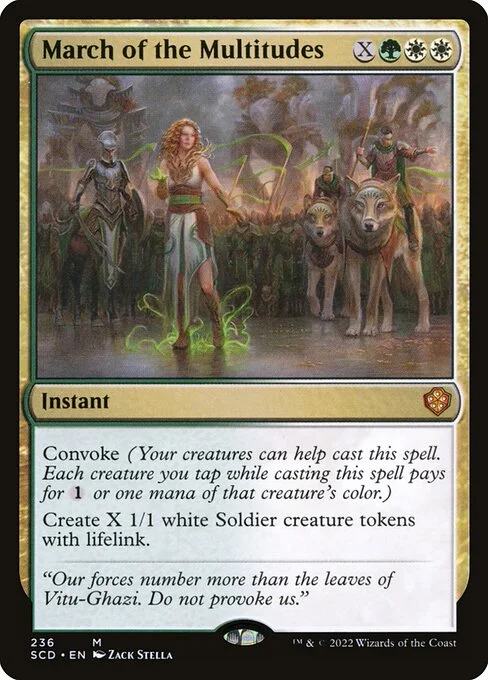 March of the Multitudes, carta Magic di tipo Instant illustrata da Zack Stella