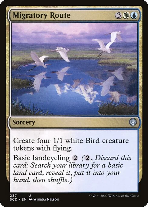 Migratory Route, carta Magic di tipo Sorcery illustrata da Winona Nelson