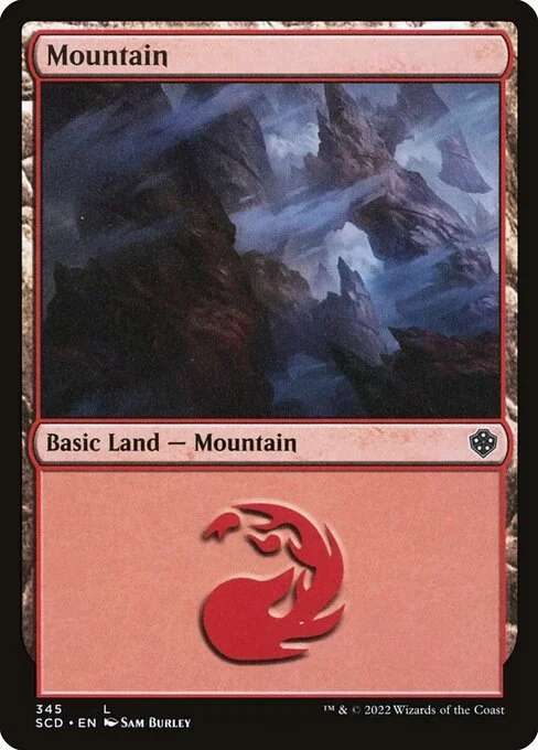 Mountain, carta Magic di tipo Basic Land — Mountain illustrata da Sam Burley